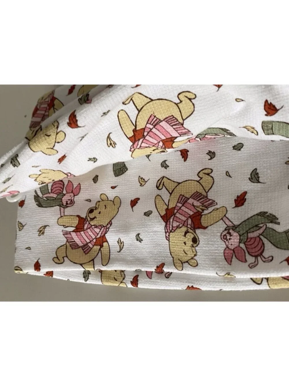 2 Pack Disney Winnie The Pooh Piglet Autumn Fall Leaves Kitchen Towels 16 X 26”